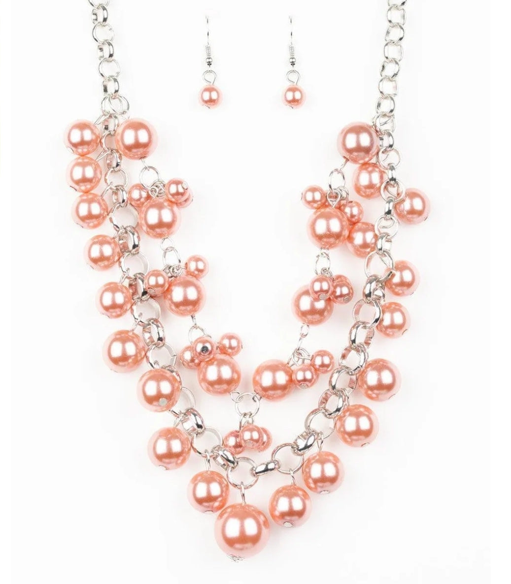 Ballroom Service Coral (orange) Necklace
