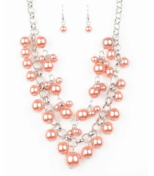 Ballroom Service Coral (orange) Necklace
