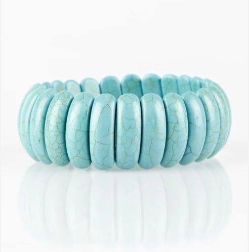 Peacefully Primal White Bracelet