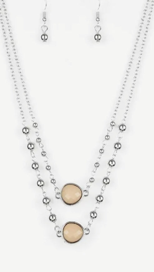 Colorfully Charming Brown Necklace