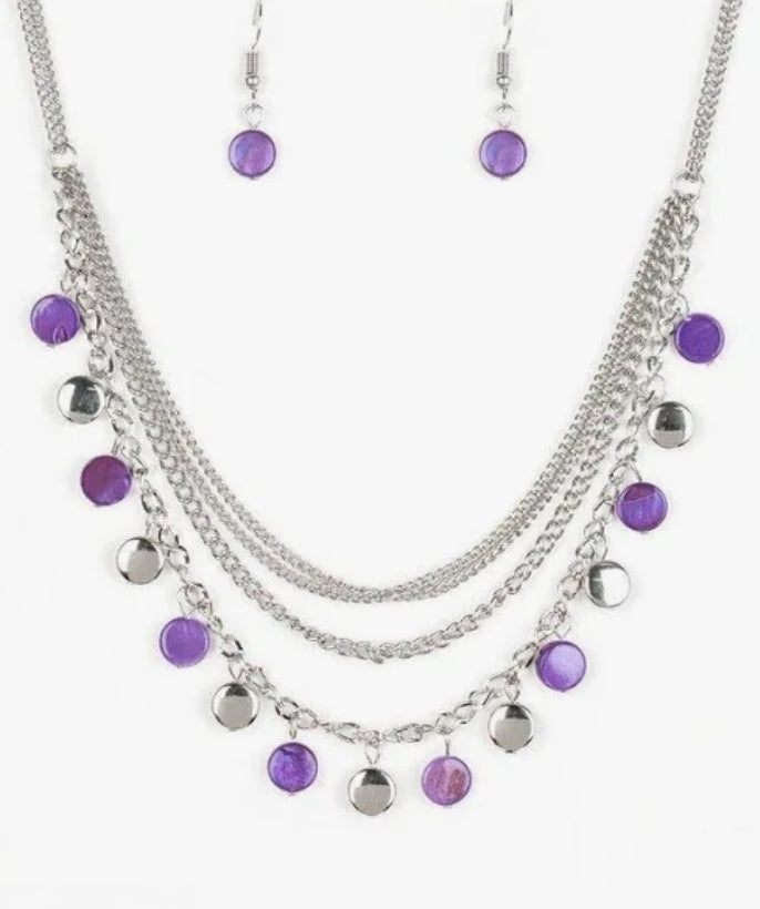 Beach Flavor Purple Necklace