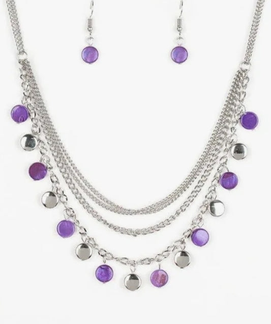 Beach Flavor Purple Necklace