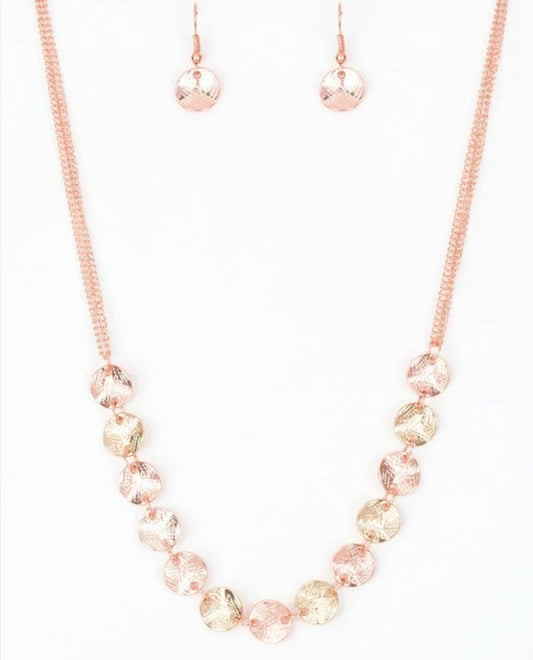 Simple Sheen Copper Necklace