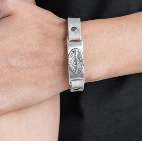 Take The LEAF Silver Bracelet