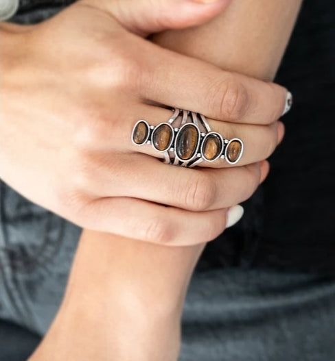 Stone Sublime Brown Ring