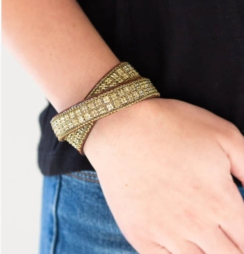 Rock Band Refinement Brass Bracelet