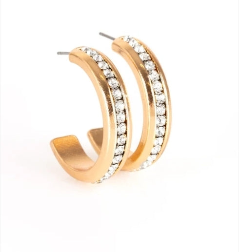5th Avenue Fashionista Gold Earring