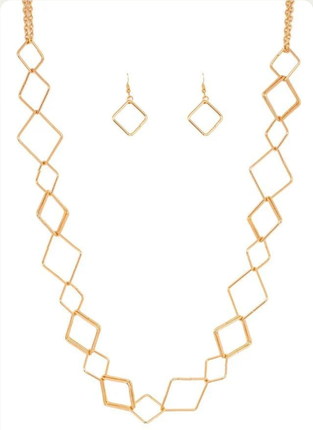 Backed Into a Corner Gold Necklace