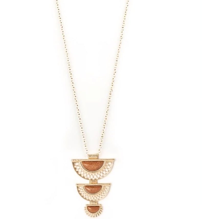 Serene Sheen Gold Necklace