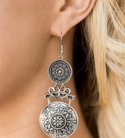 Garden Adventure Silver Earring