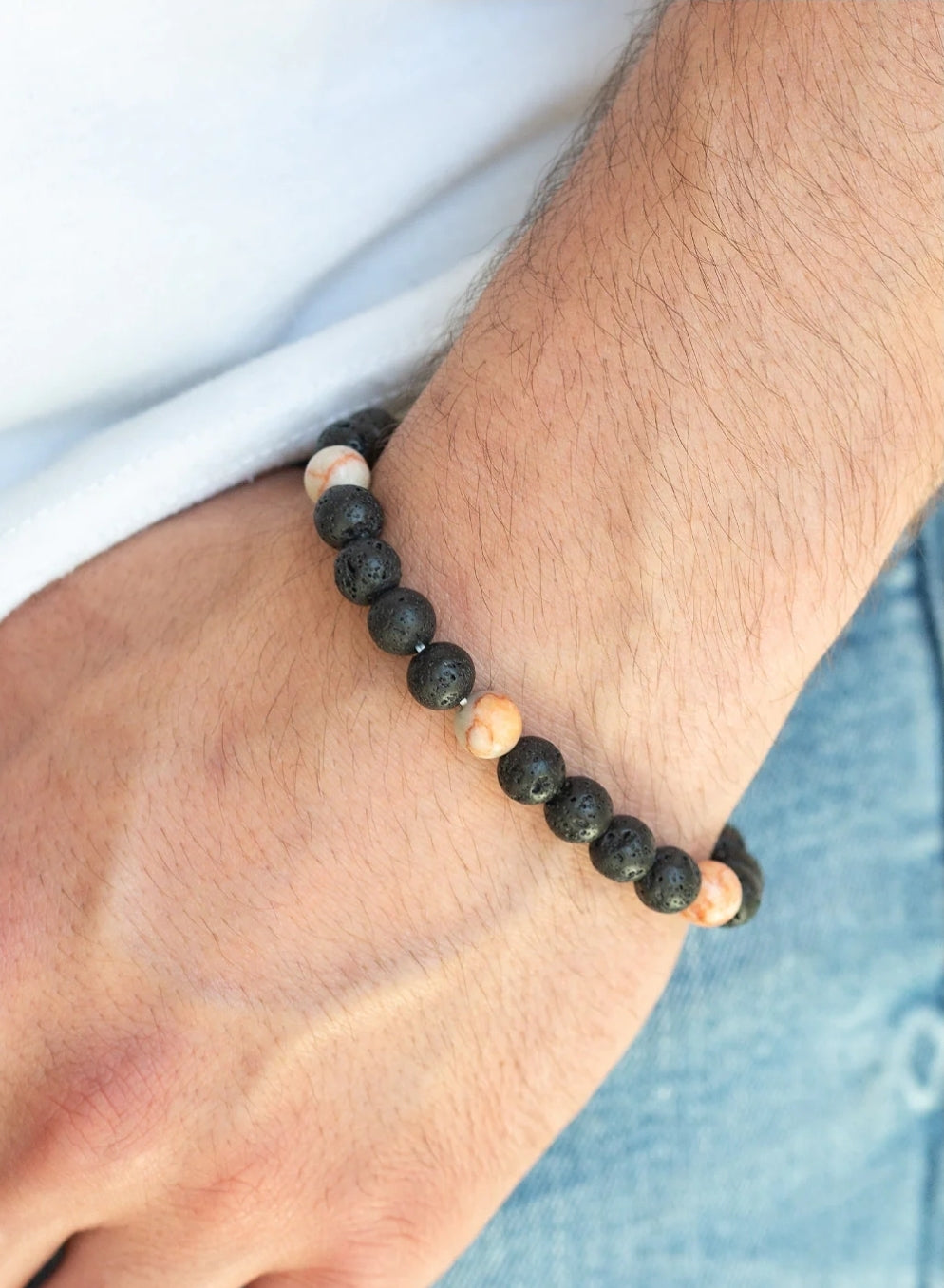 Enlivened Orange Men's Urban Bracelet