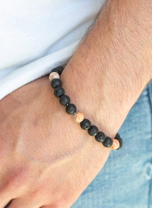 Enlivened Orange Men's Urban Bracelet