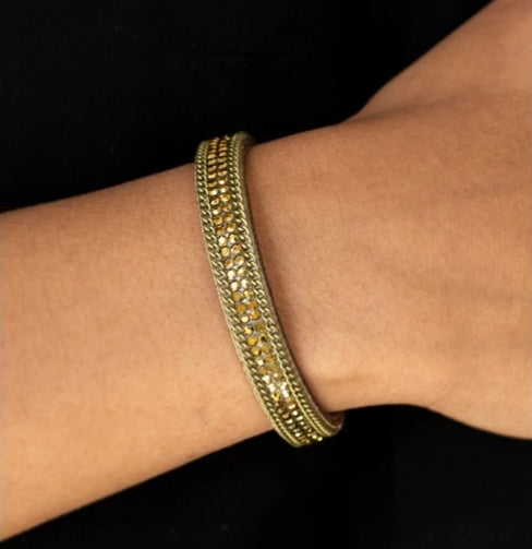 Babe Bling Brass Bracelet