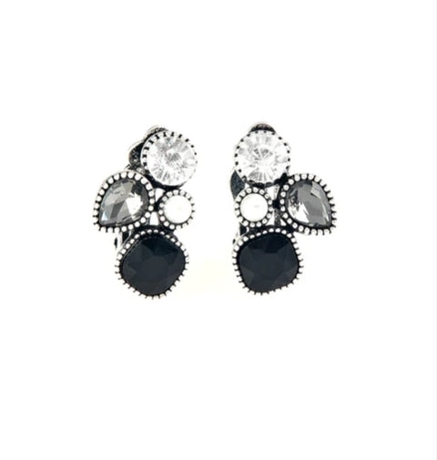 Super Superstar Black Earring Clip-On
