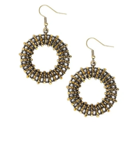 Girl Of Your GLEAMS Brass Earring