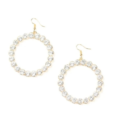 Welcome To The Glam-boree Gold Earring