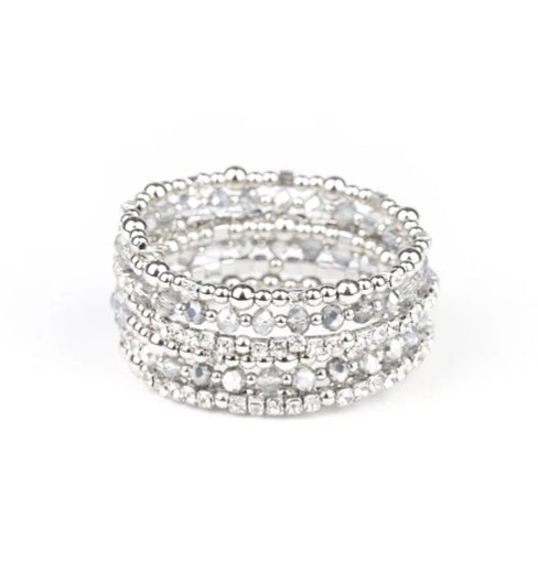 Ice Knowing You Silver Bracelet