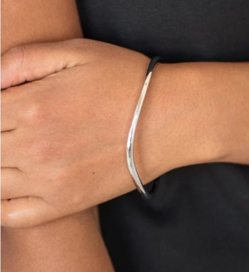 Awesomely Asemetrical Bracelet Silver