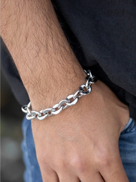 Step It Up Silver Urban Bracelet
