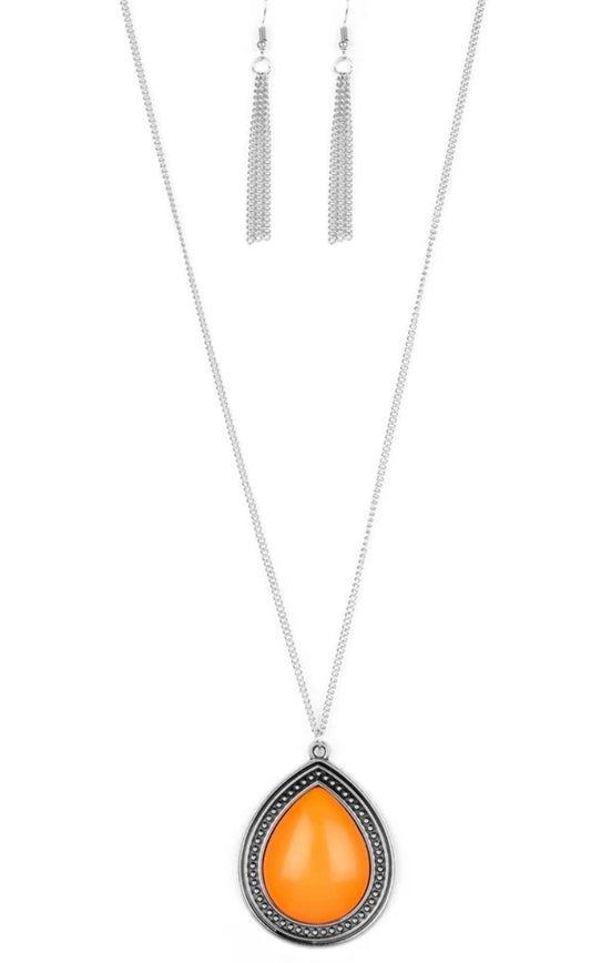 Chroma Courageous Orange Necklace