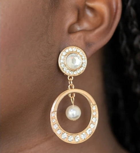 Regal Revel Gold Clip-On Earring