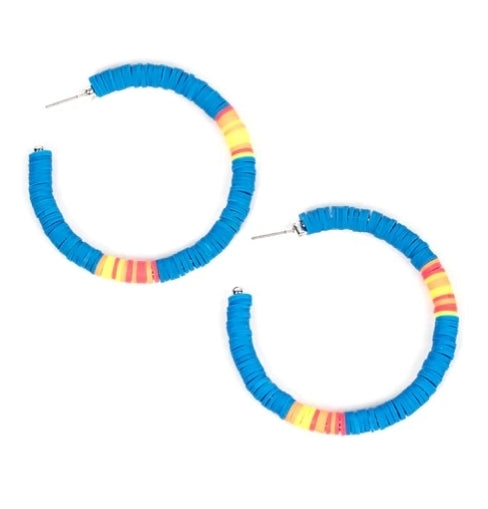 Colorfully Contagious Blue Earring