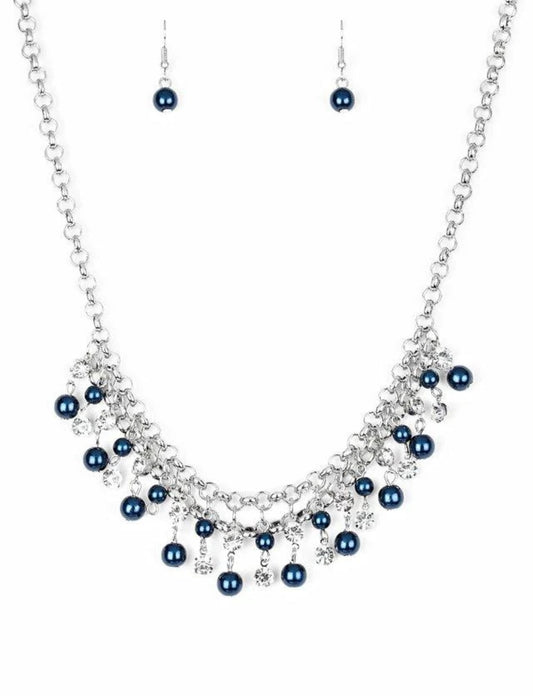 You May Kiss The Bride Blue Necklace