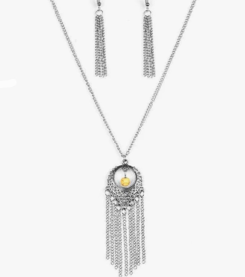 Western Weather Yellow  Necklace