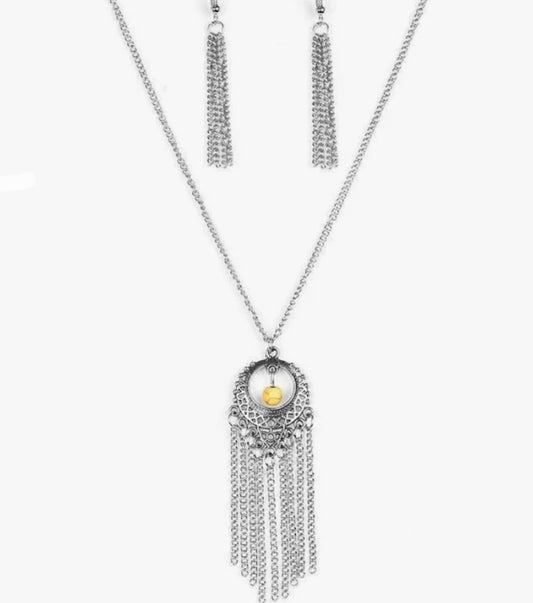 Western Weather Yellow  Necklace
