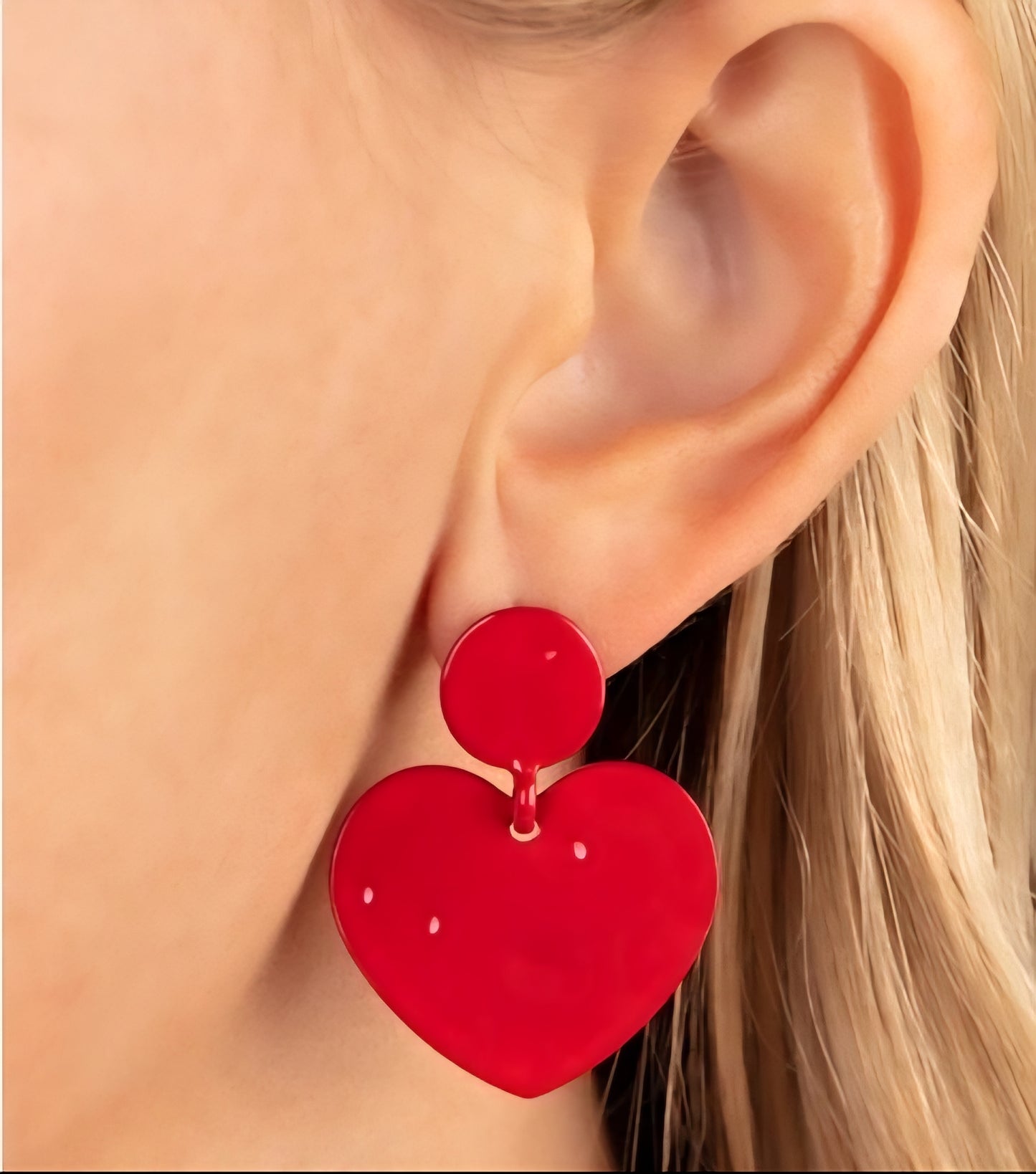 Just a Little Crush Red Earring