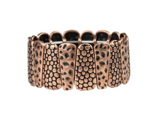 Texture Takedown Copper Bracelet