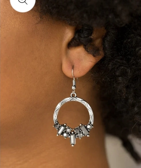 On The Uptrend Silver Earring
