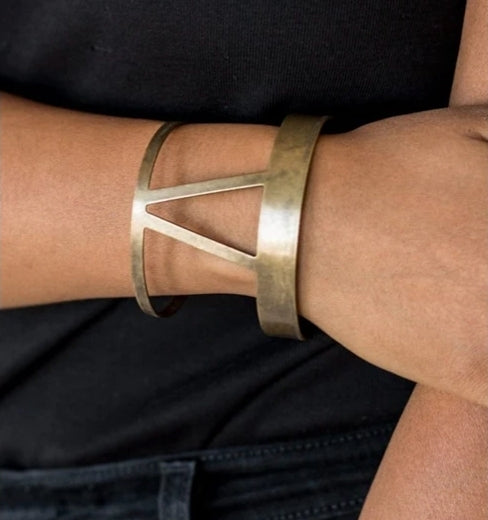 Rural Ruler Bracelet Brass