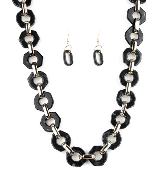 Fashionista Fever Black Necklace