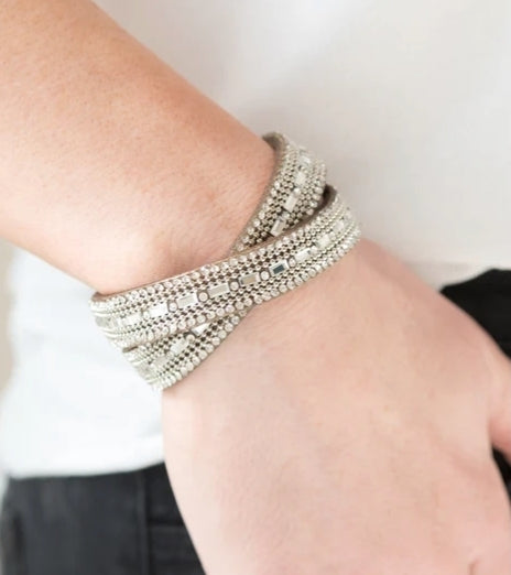 Shimmer and Sass Brown Bracelet