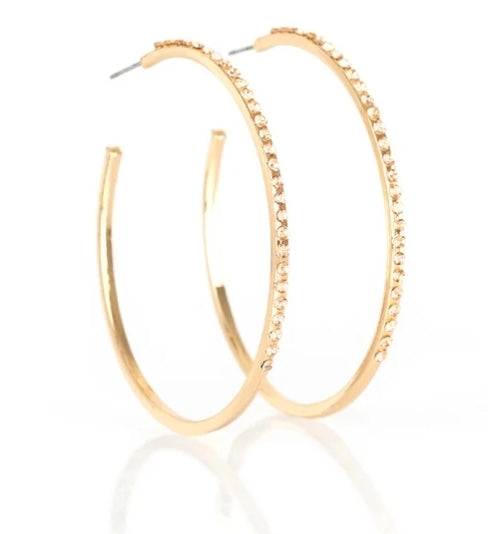 Trending Twinkle Gold Hoop Earring