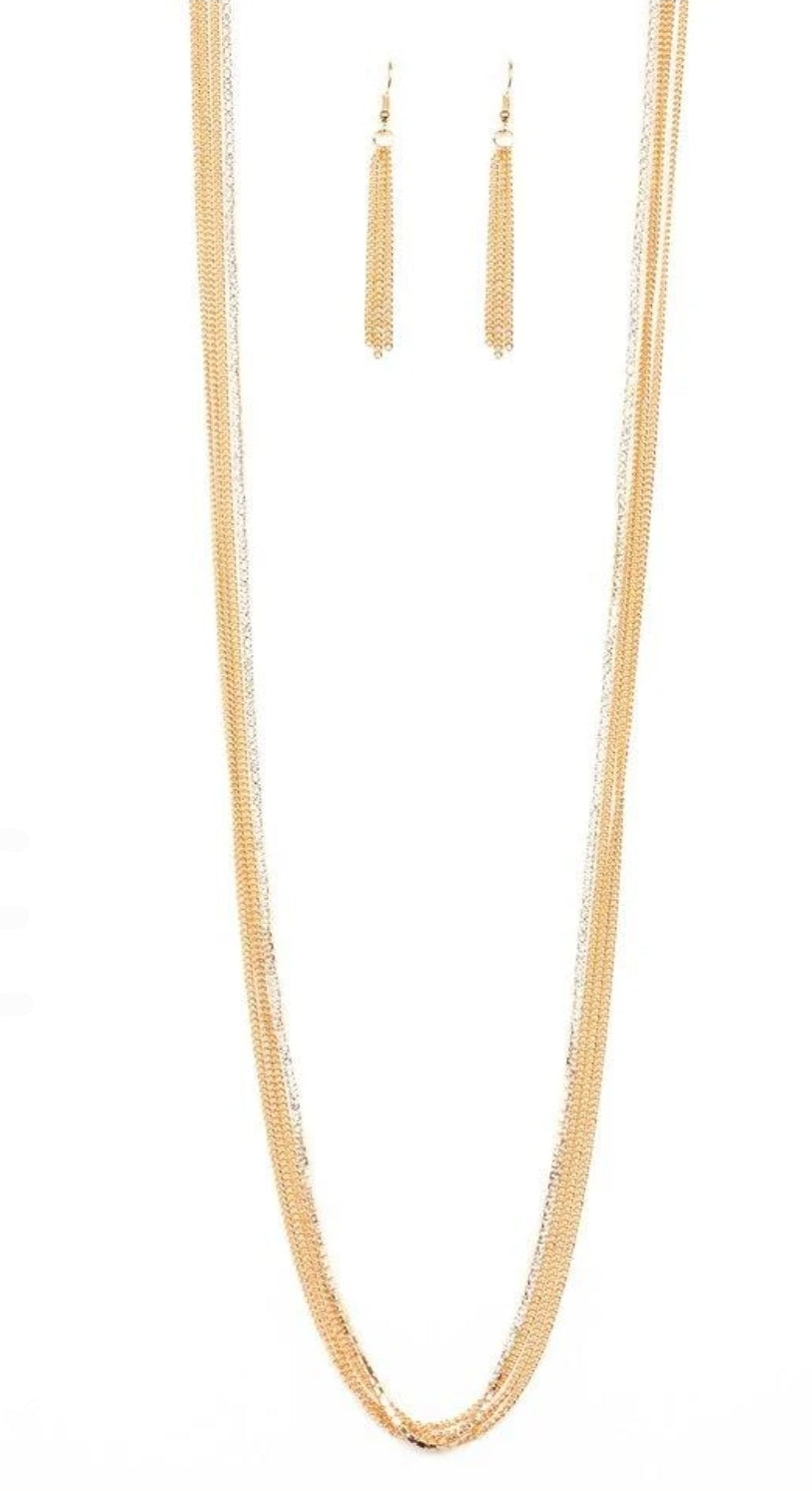 SLEEK and Destroy Gold Necklace