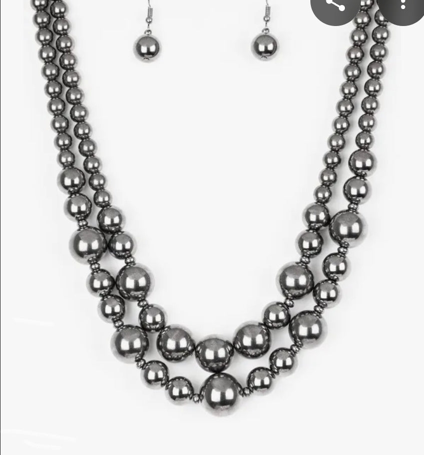 I Double Dare You Black Necklace