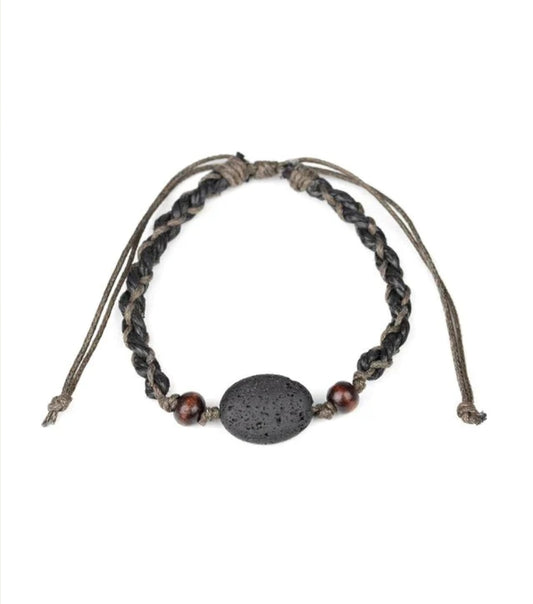 On The Home Front Black Men's Bracelet