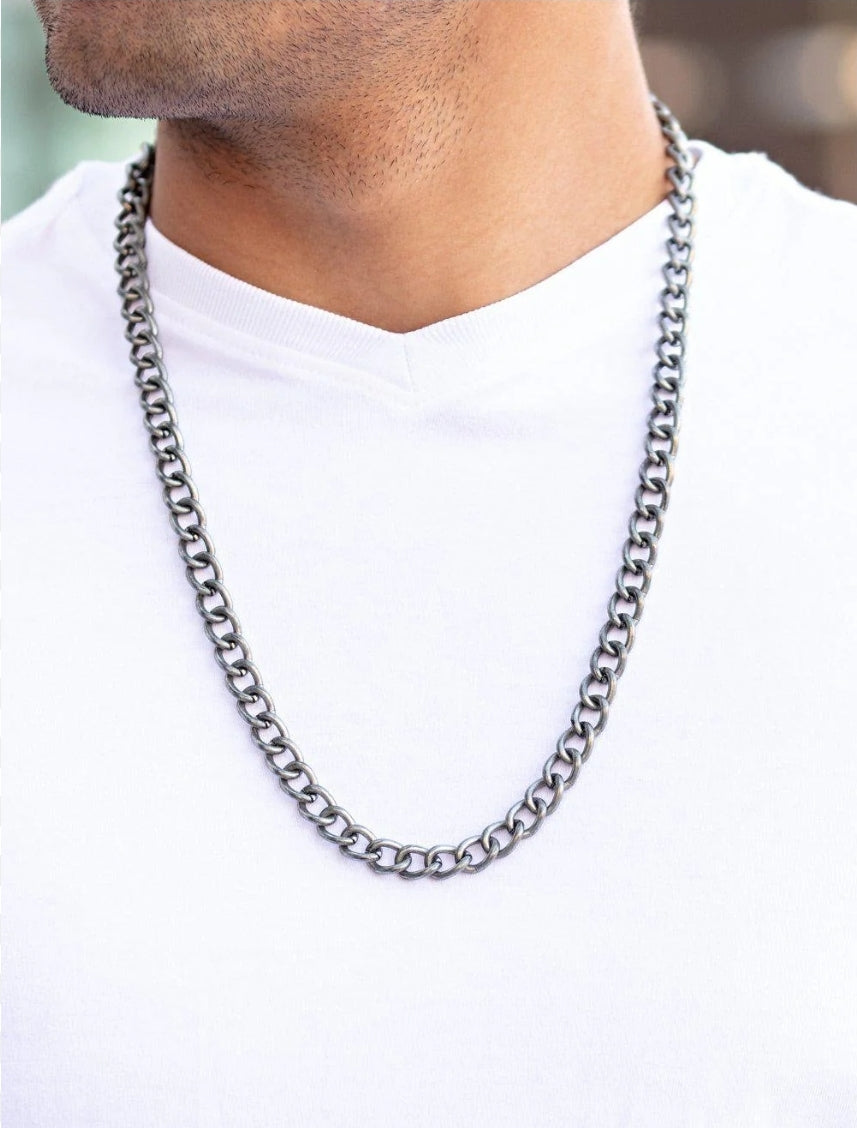 Full Court Silver Urban Necklace