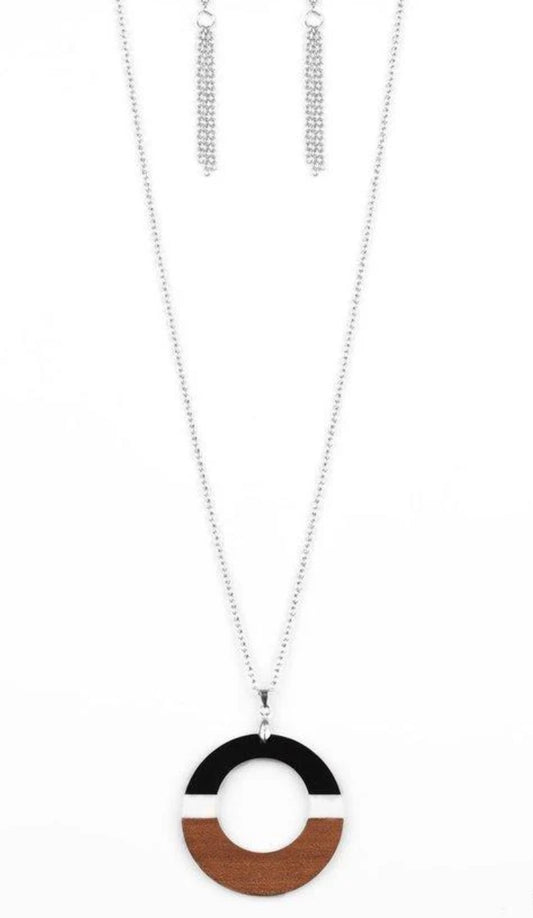 Sail Into the Sunset Black Necklace