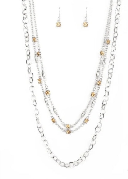 Metro Mixer Black Necklace