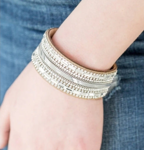 Teasingly Tomboy Brown Bracelet