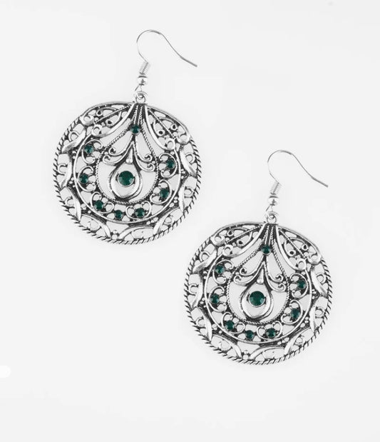 Choose To Sparkle Green Earring