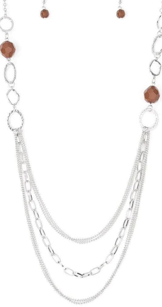 Margaritas Maquerades Brown Necklace