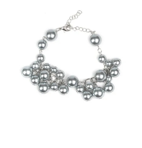 Girls In Pearls Silver Bracelet