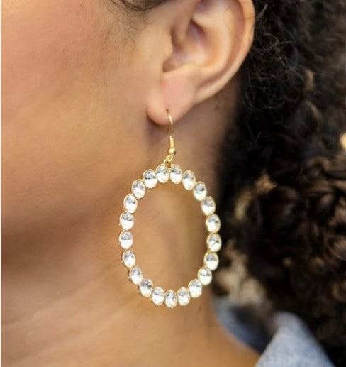 Welcome To The Glam-boree Gold Earring