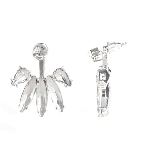 Stunningly Striking Brass Post Earring