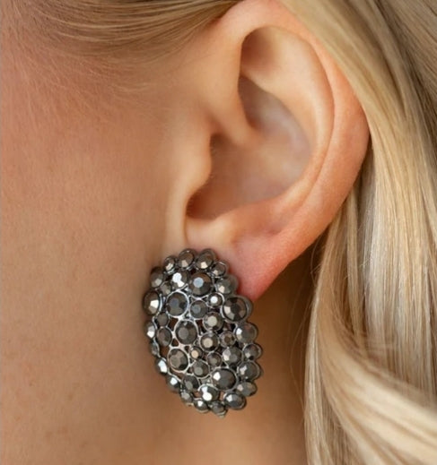 Daring Dazzle White Post Earrings