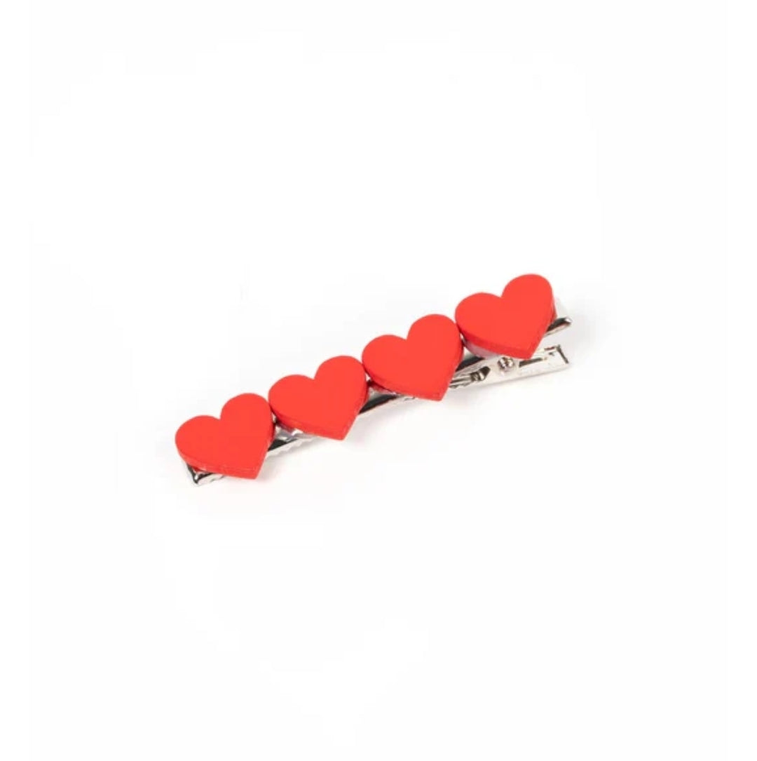 Sending You Love Red Hair Clip